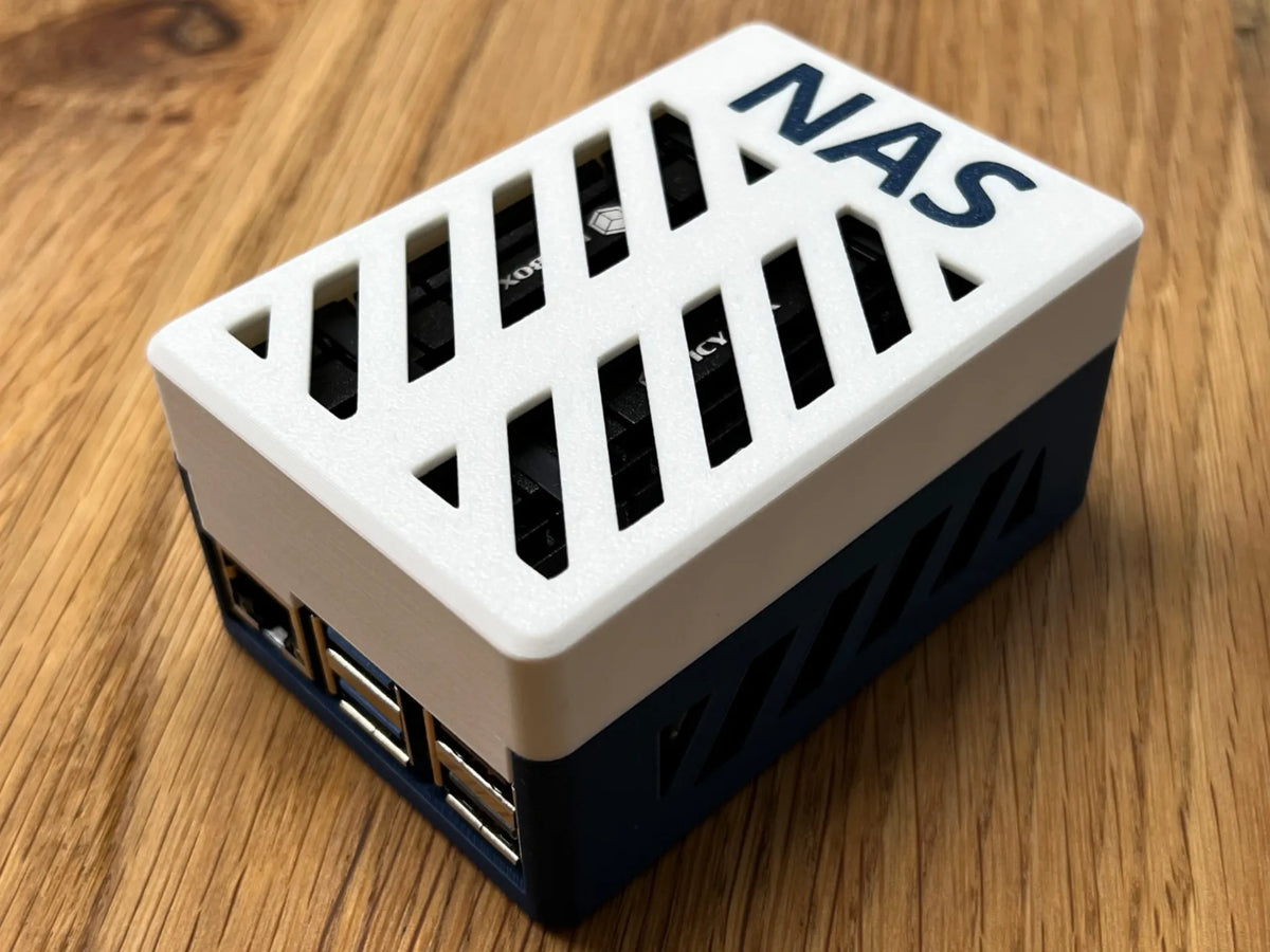 Boîtier NAS Raspberry Pi 5 pour Geekworm X1004 Dual M2 - Bureau Print