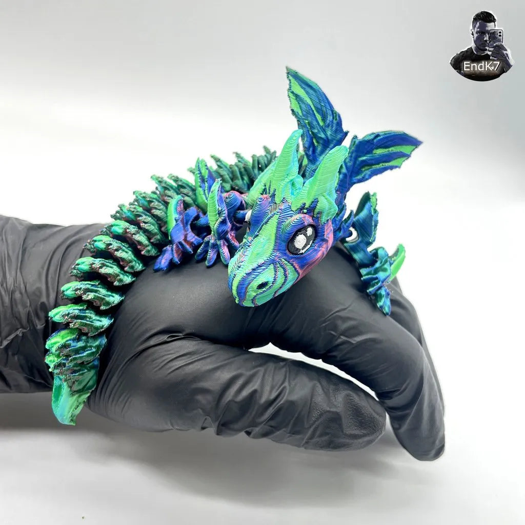 Magnifique Bébé Dragon - Impression Articulée en Place - Jeux Print