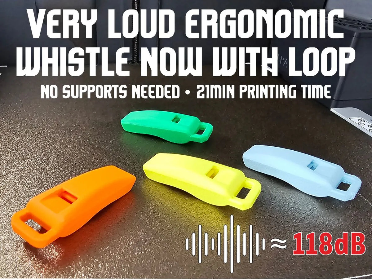Sifflet de poche ergonomique à fort volume - Outdoor Print
