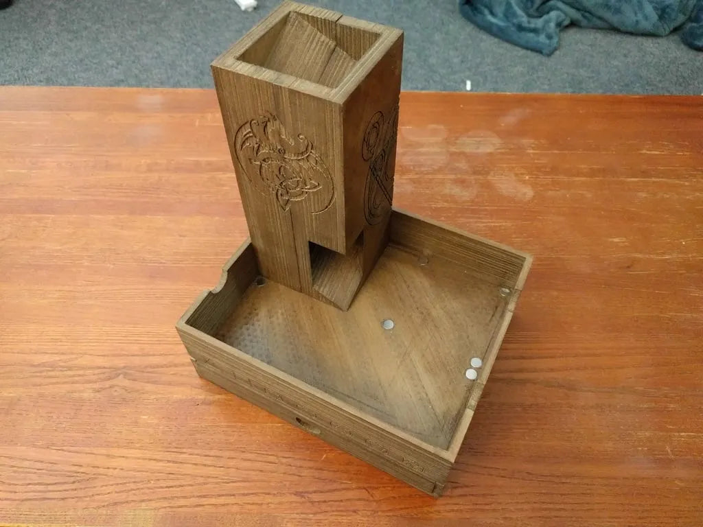 Boîte à dés, plateau et tour magnétiques - Jeux Print