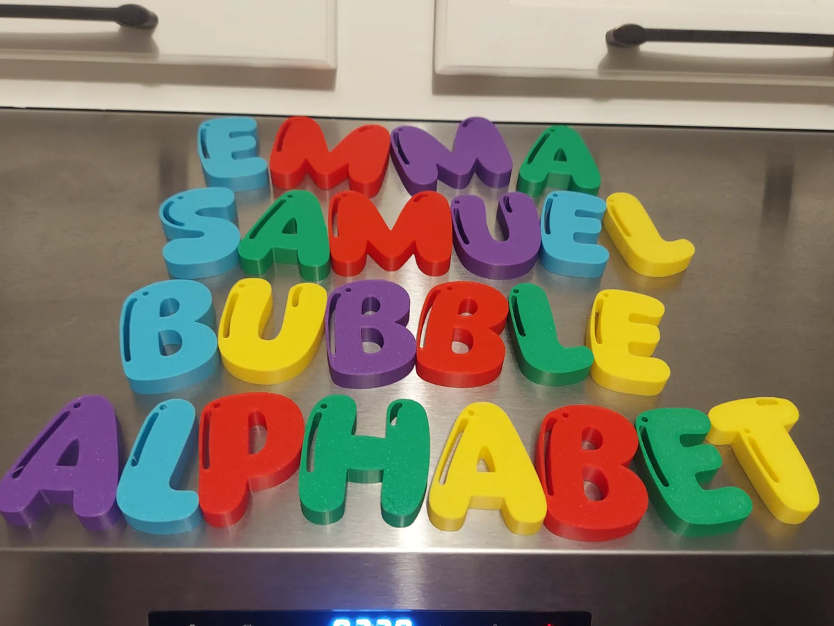 Aimant Alphabet Bulles Pour Réfrigérateur - Art Print