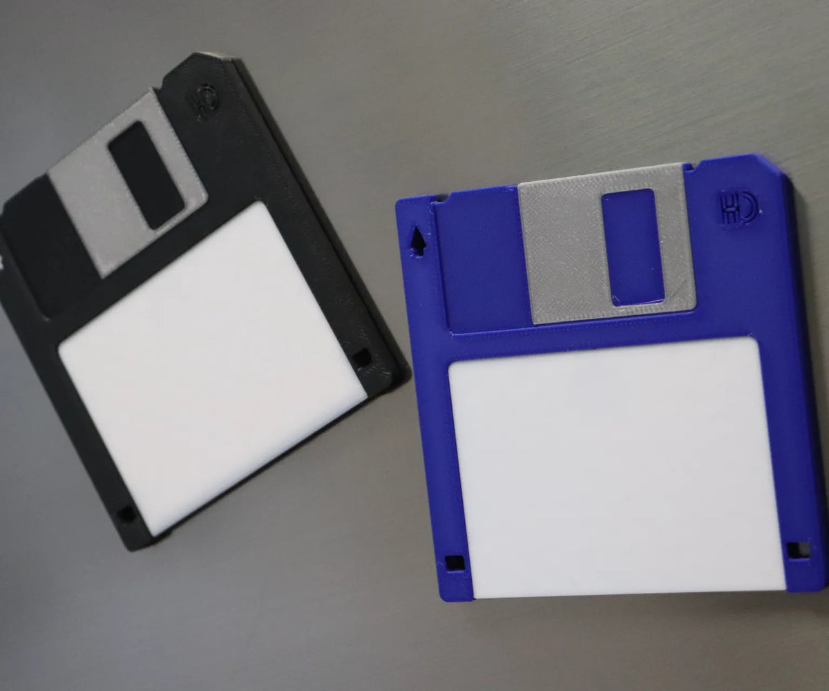 Aimant vintage de disquette - Geek Print