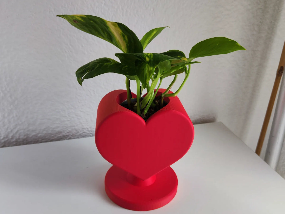 Pot en forme de cœur avec support - Outdoor Print