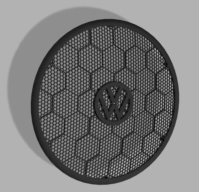 Cache-haut-parleur avec logo VolksWagen pour haut-parleur de voiture - Auto Print