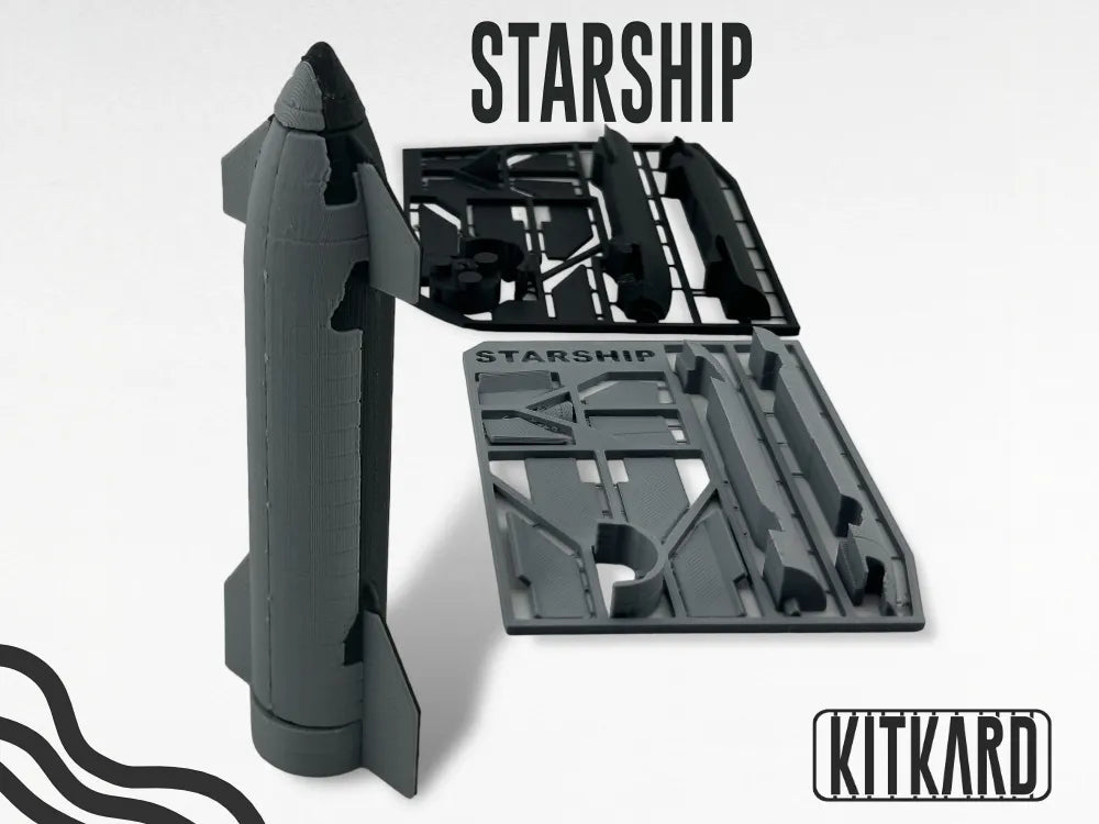 Kit de carte de fusée Starship - Maquette Print