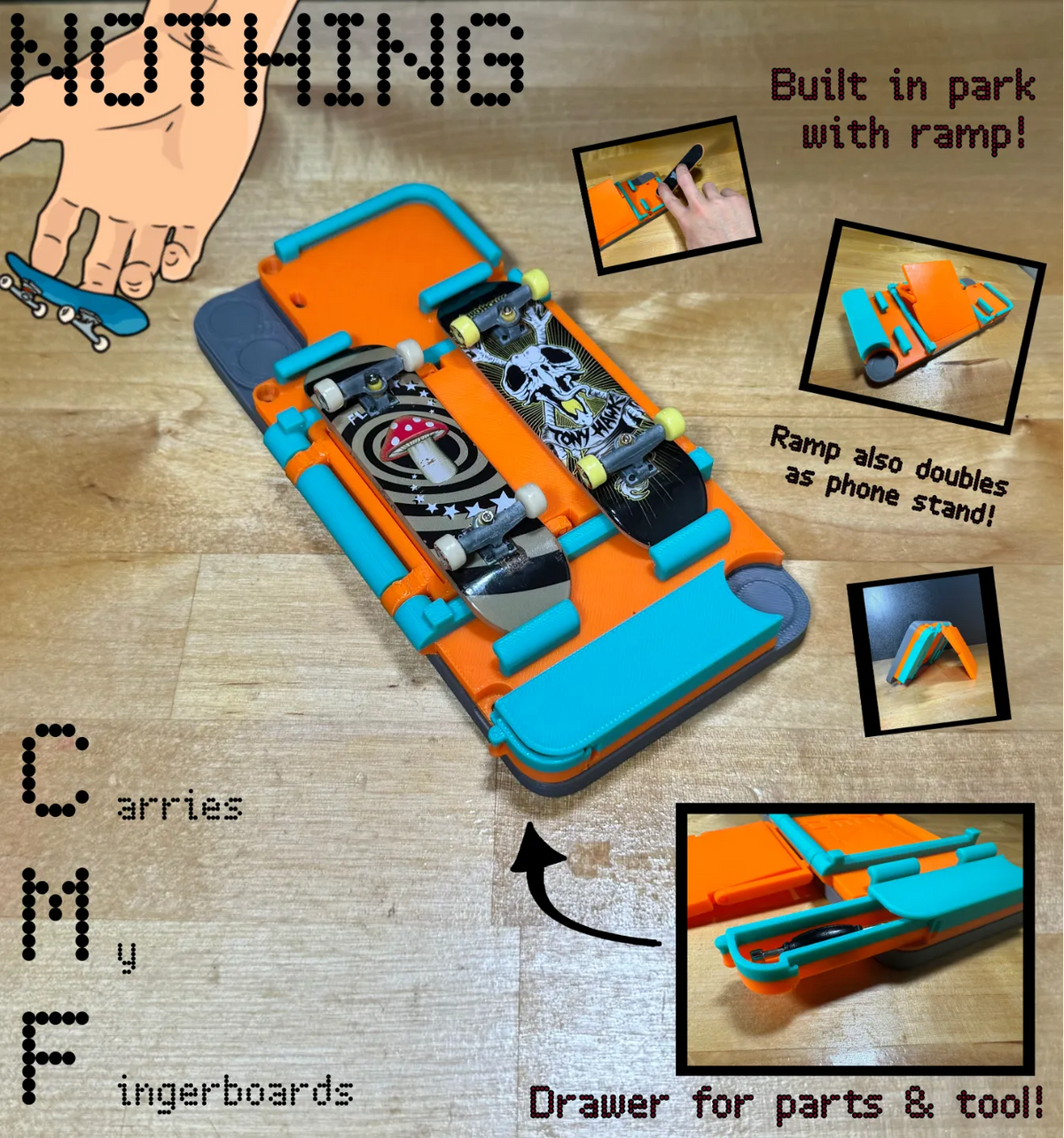 Rien CMF 1 - Transporte mes Fingerboards avec un Park - Vélo Print