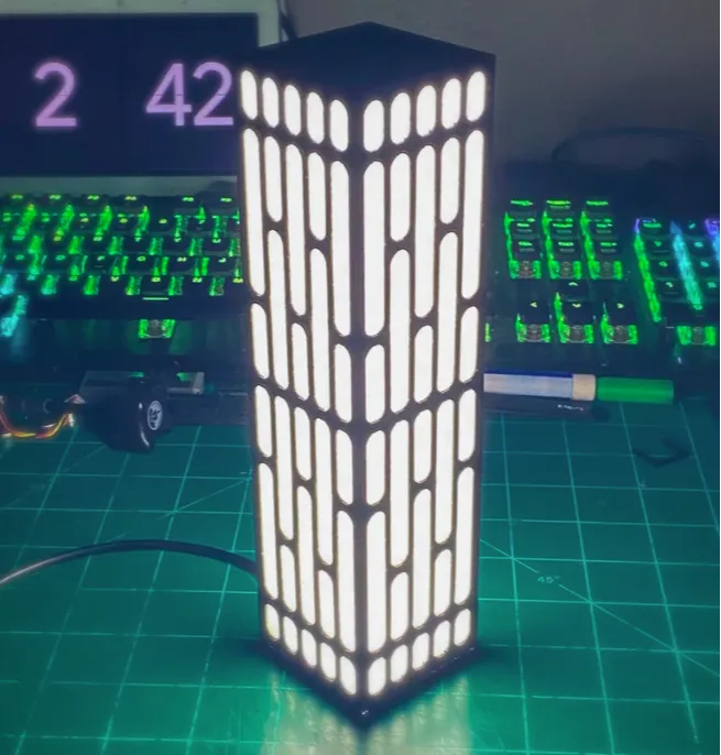 Lampe Murale Panneau Étoile de la Mort - Lumière Print
