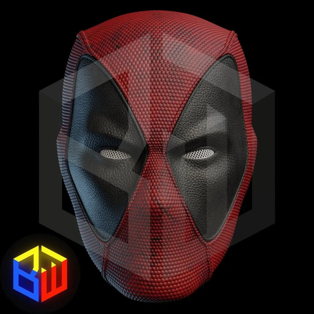 Casque texturé style bande dessinée Deadpool - Geek Print