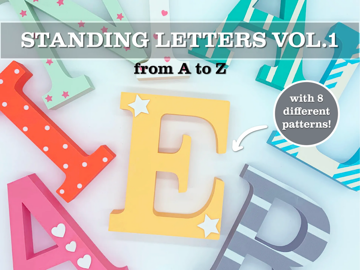 Pack de lettres 3D debout Vol. 1 - Art Print