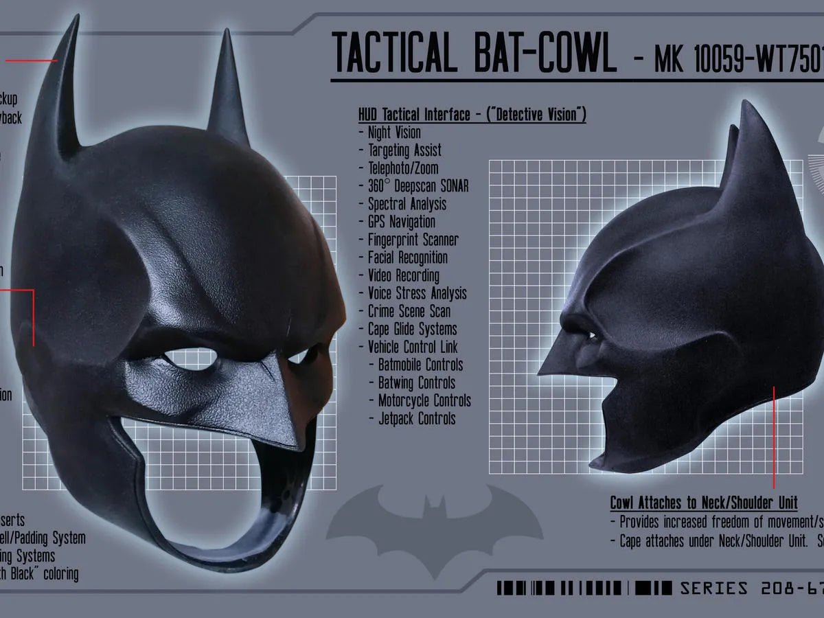 Le masque de Batman dans Arkham Origins - Geek Print