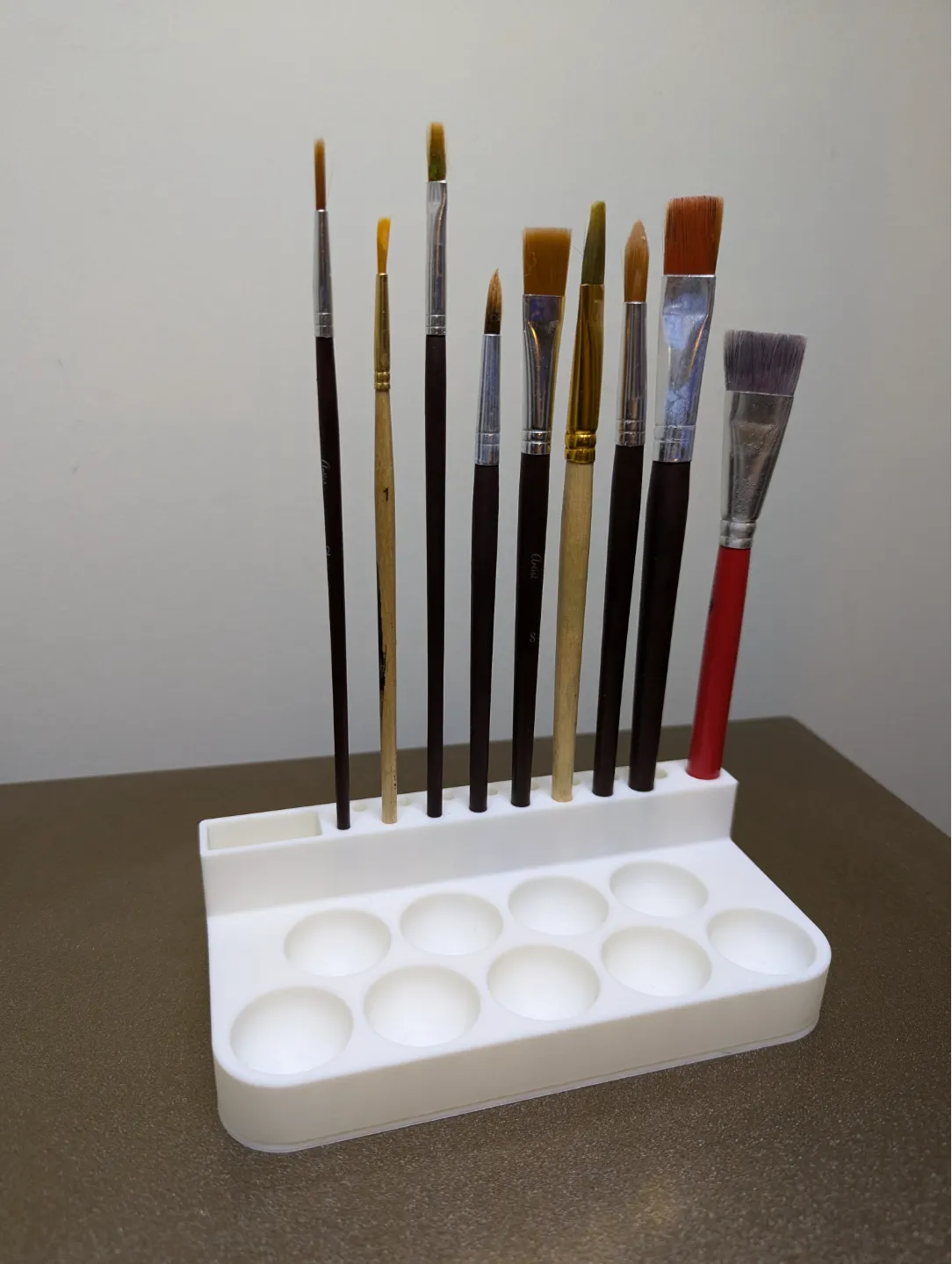 Palette de peinture avec organisateur de pinceaux - Atelier Print