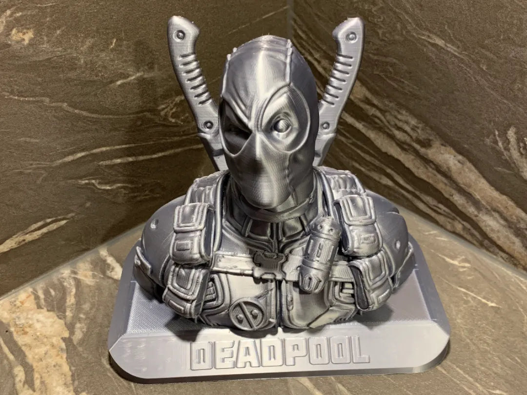 Buste Deadpool - base + inscription - Geek Print