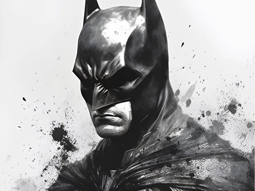 Portrait de batman hueforge - Art Print