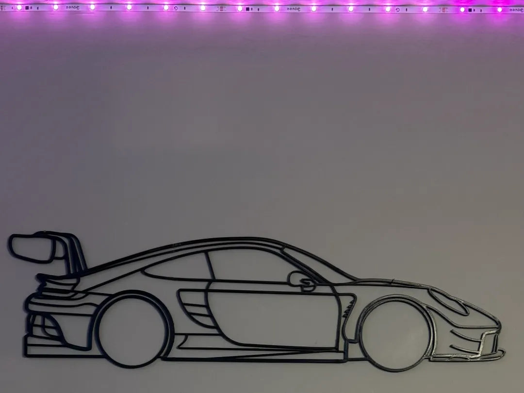 Porsche 911 GT3 RS art mural - Auto Print