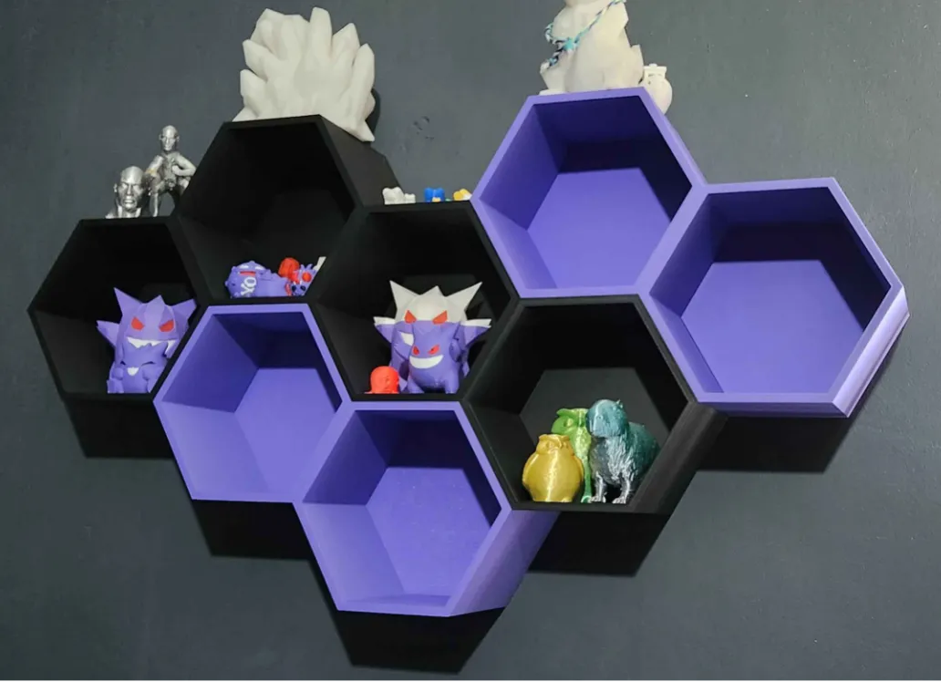 Étagères modulaires en nid d'abeille/hexagonales - Art Print