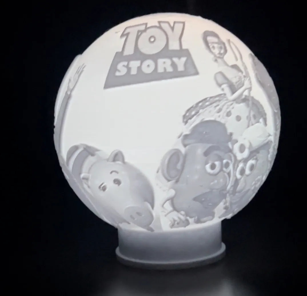 Lampe lithophane Toy Story - Lumière Print