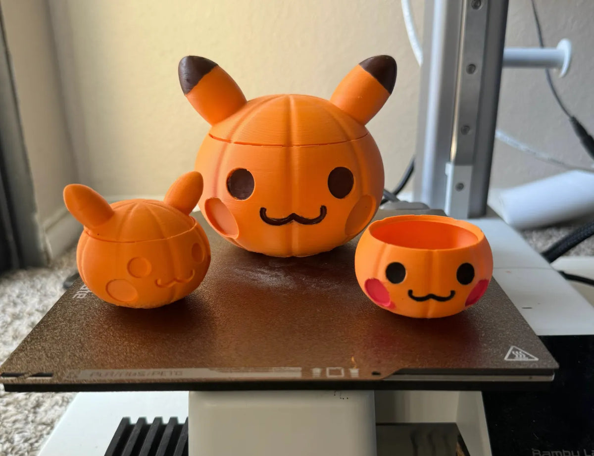 Pikachu citrouille pour bonbons d'Halloween - Fêtes Print