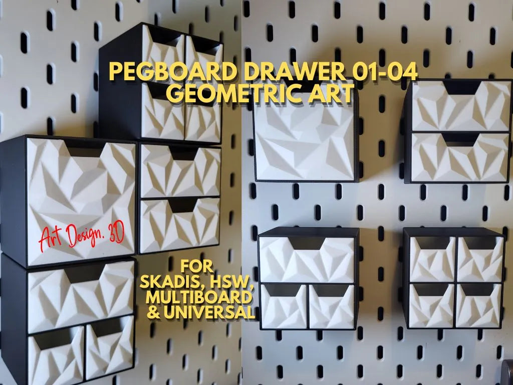 Tiroir à pegboard Art géométrique - Art Print