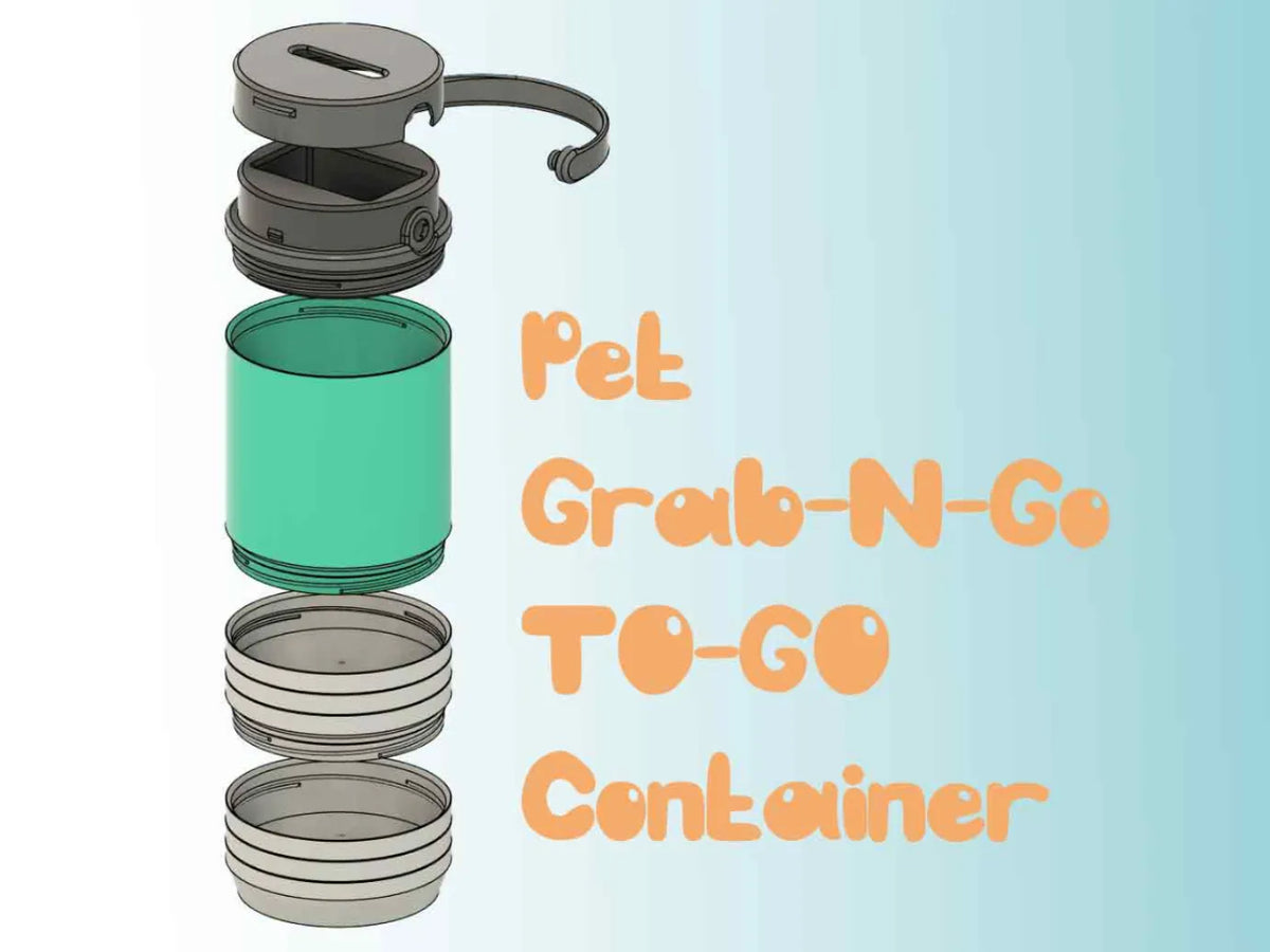 Grab-N-Go - gamelles pour animaux de compagnie portables (conteneur modulaire) - Pet Print