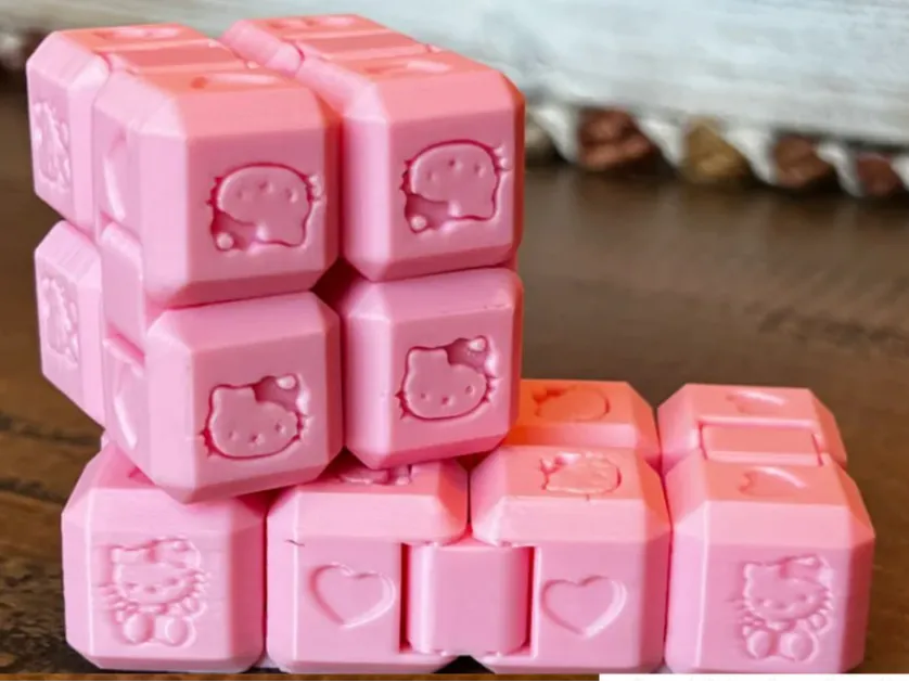 Cube infini Hello Kitty (Fichier multicolore) Rox3D - Jeux Print