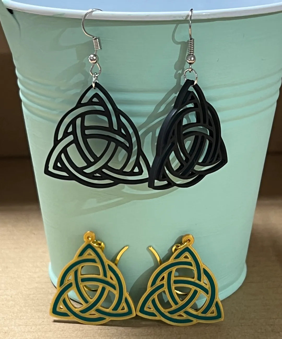 Boucles d'oreilles nœud celtique - Art Print