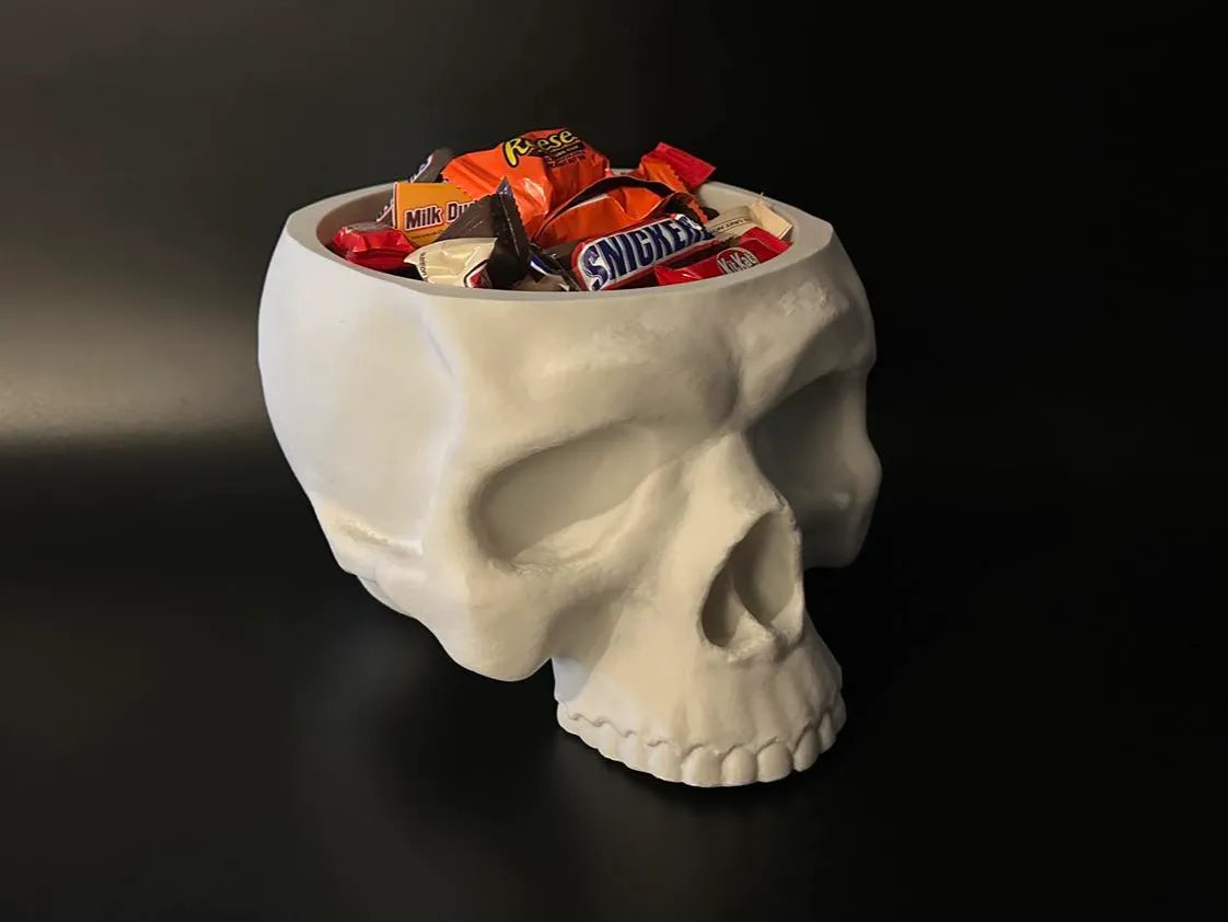 Crâne sans mâchoire surdimensionné pour bonbons d'Halloween - Fêtes Print