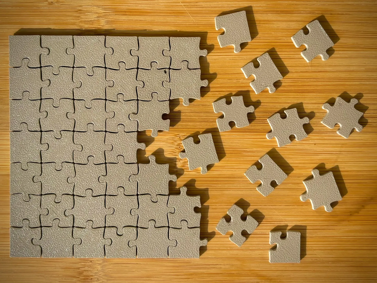 Puzzle Invisible – Casse-tête Cérébral – Défi - Jeux Print