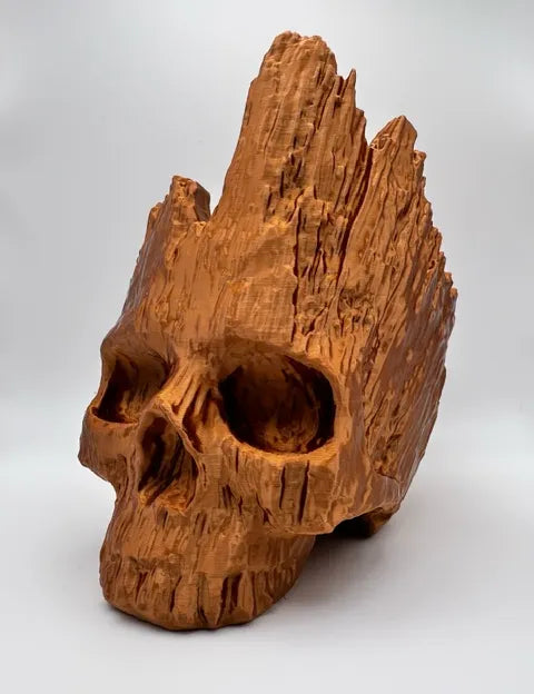 Crâne en bois - Science Print