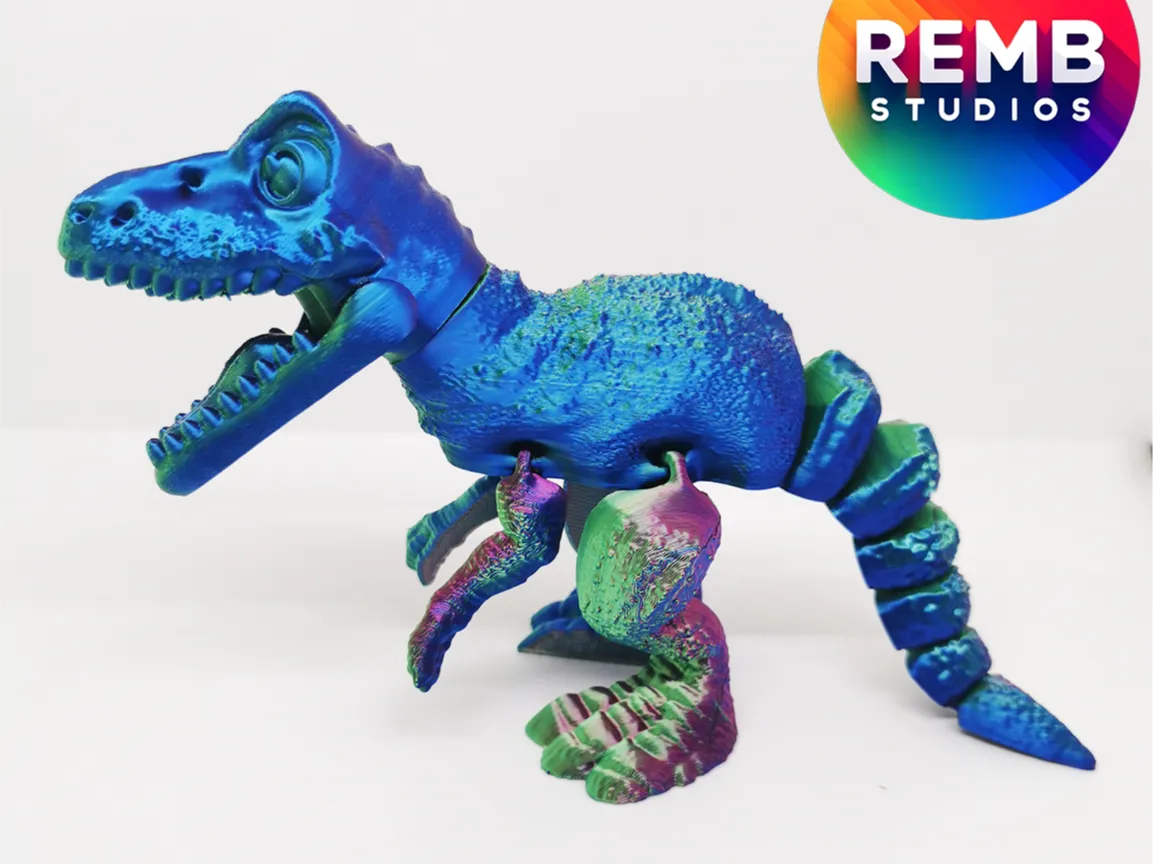 T-Rex dinosaure flexible - Figurine Print