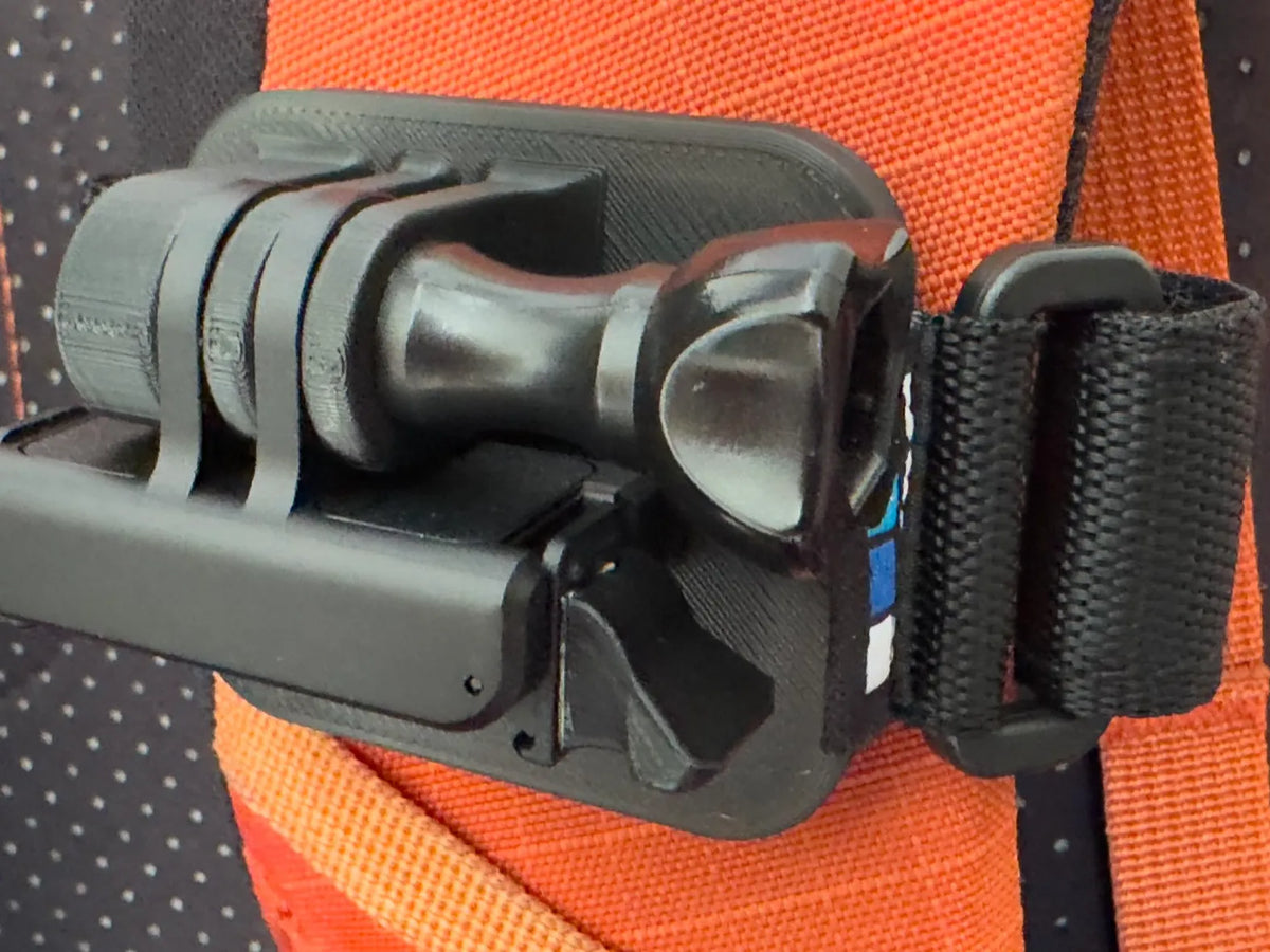Support de caméra d'action pour sac à dos - Vélo Print