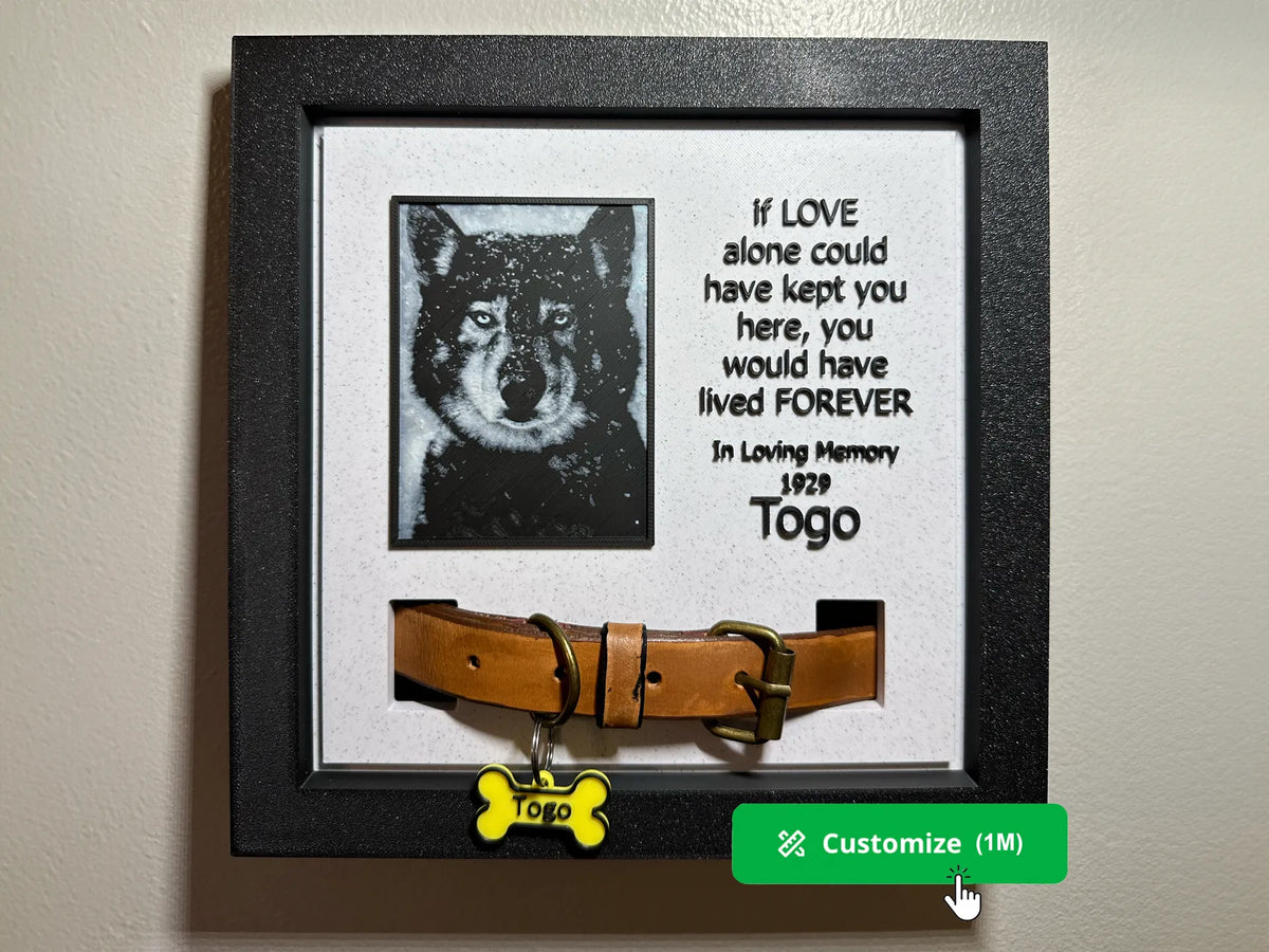 Plaque commémorative pour animaux de compagnie personnalisable - Pet Print