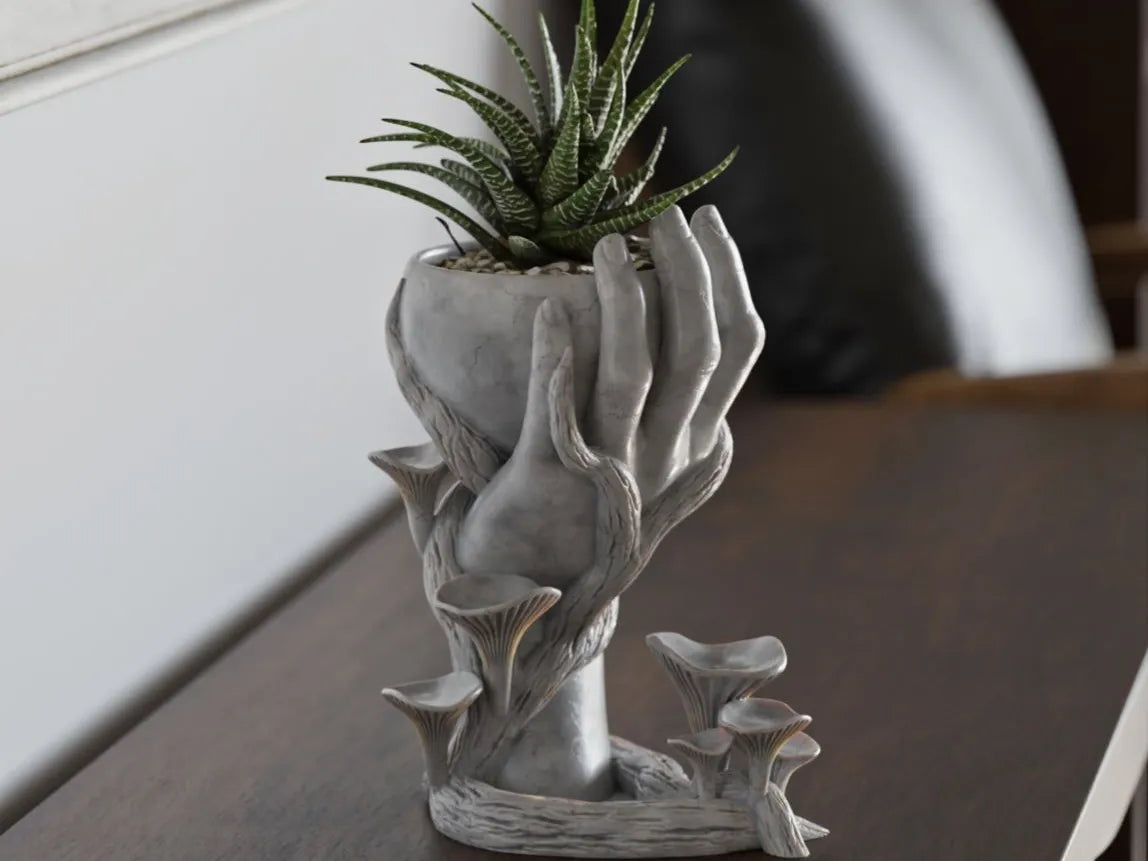 Vase à main en forme de champignon - Maison Print
