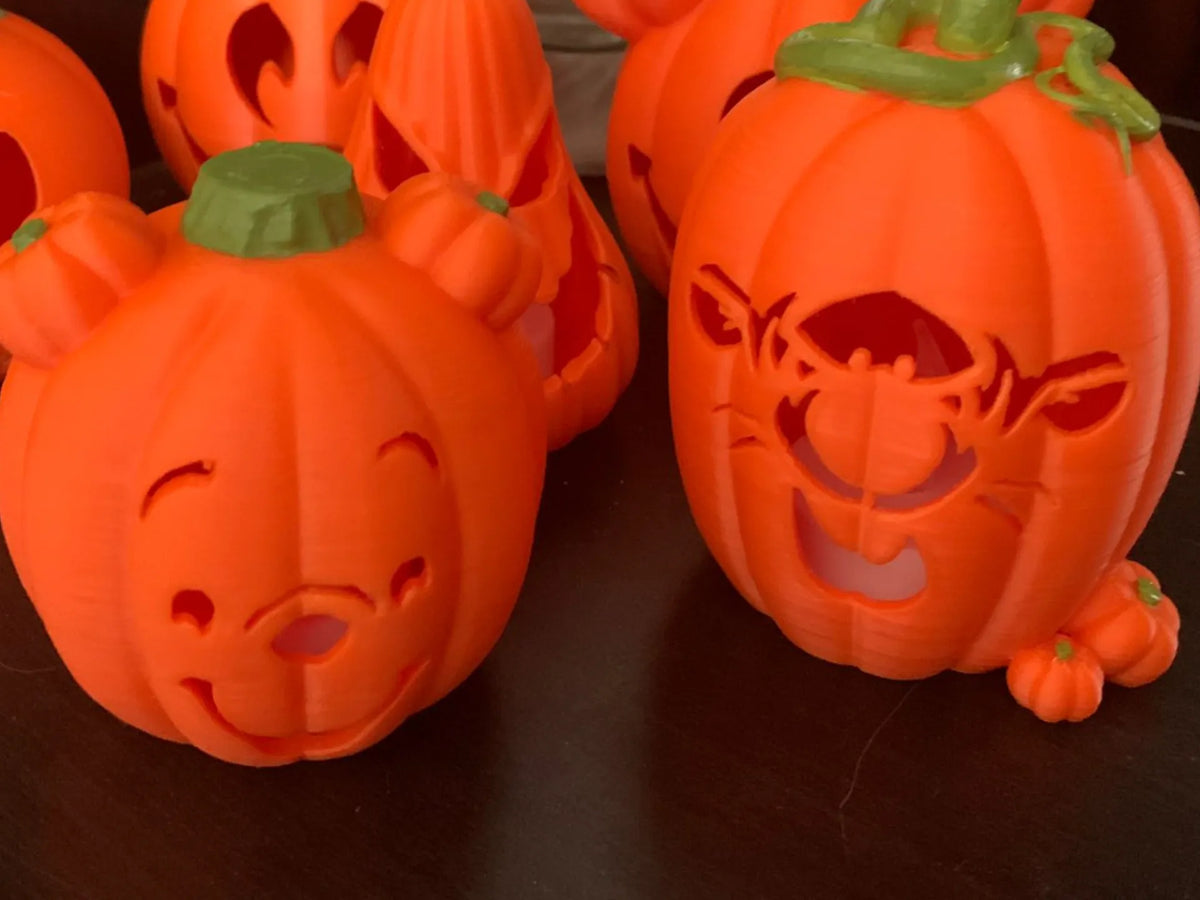 Winnie l'ourson & Tigger lampes d'Halloween - Fêtes Print