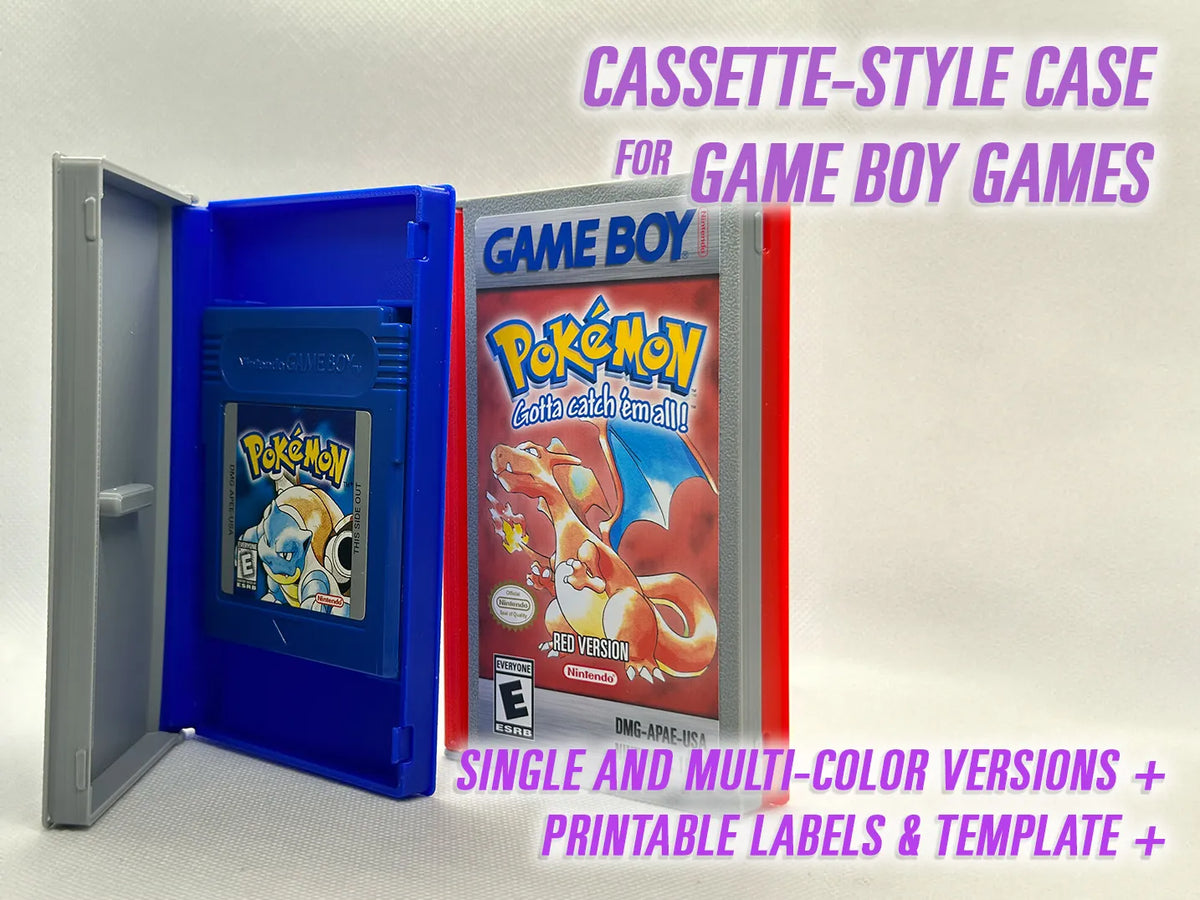 Étui de style cassette pour jeux Game Boy - Geek Print