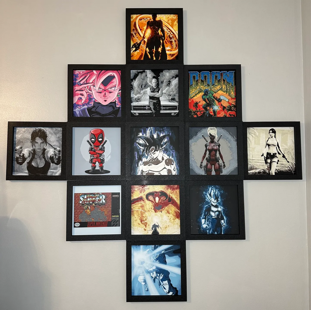 Cadre universel avec tableau français : 200 mm 180 mm 150 mm - Art Print