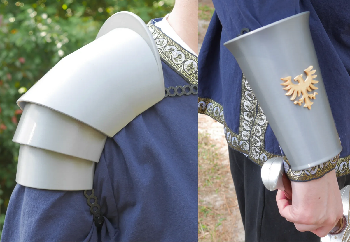 Ensemble de Pauldrons et de Brassards - Armure de Costume Portable - Cosplay Print