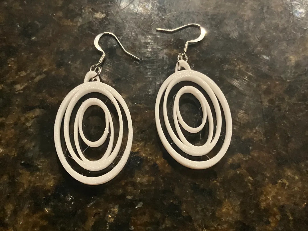 Boucles d'oreilles ovales - Bijoux Print