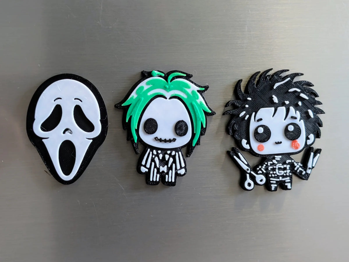 Personnages adorables de films d'Halloween - Aimants (Partie 2) - Geek Print