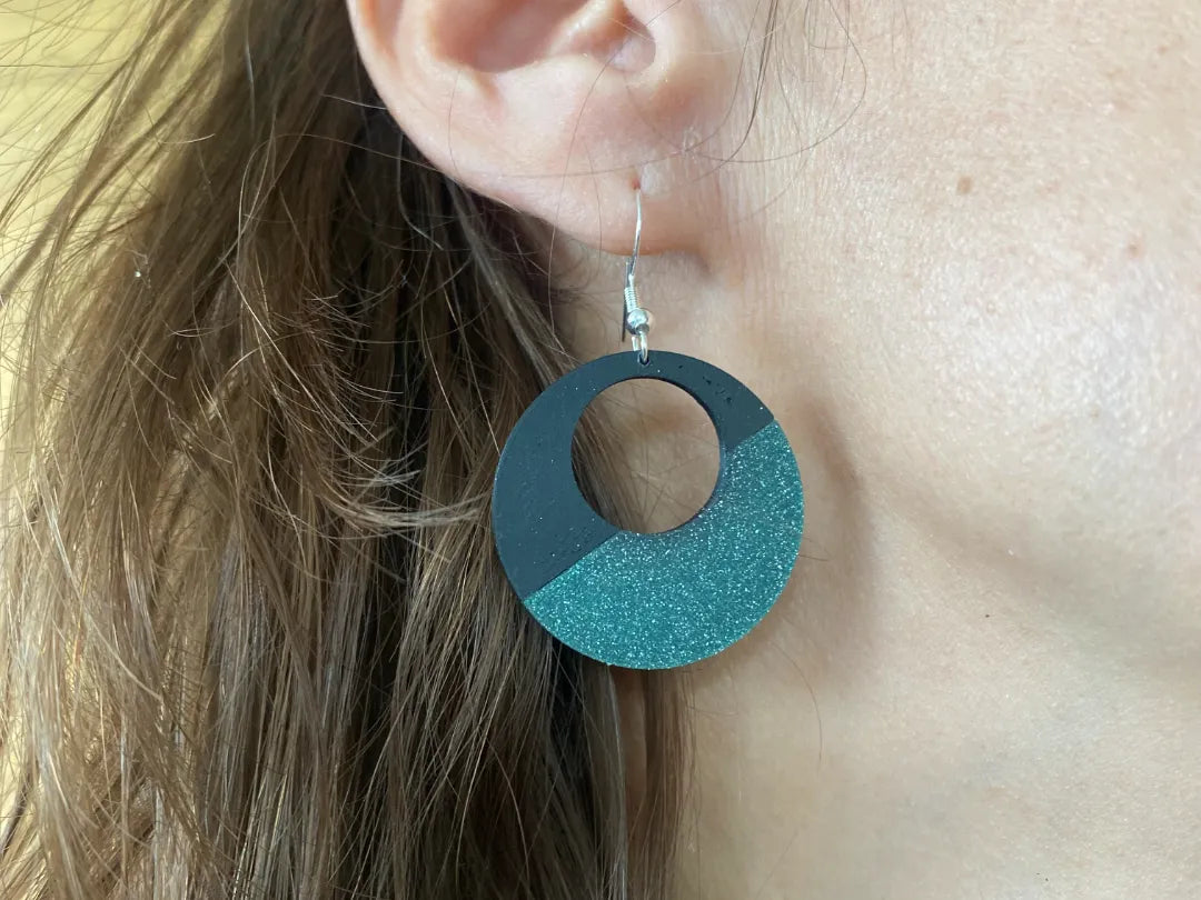 Boucles d'oreilles modernes v001 - Bijoux Print