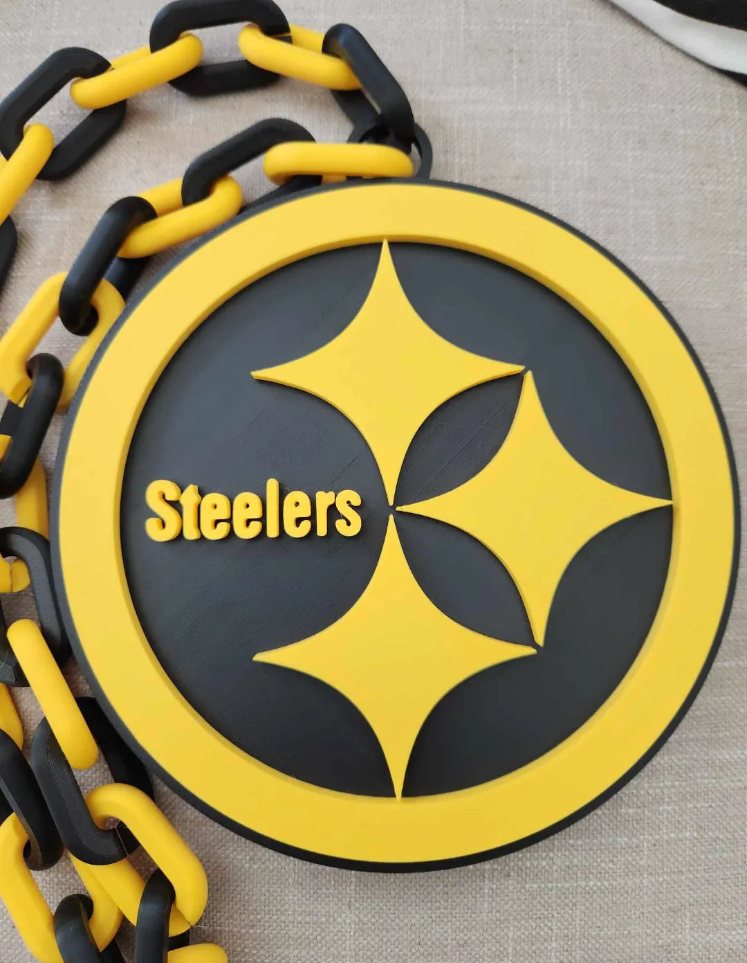 Collier surdimensionné Pittsburgh Steelers, Pendentif - Bijoux Print