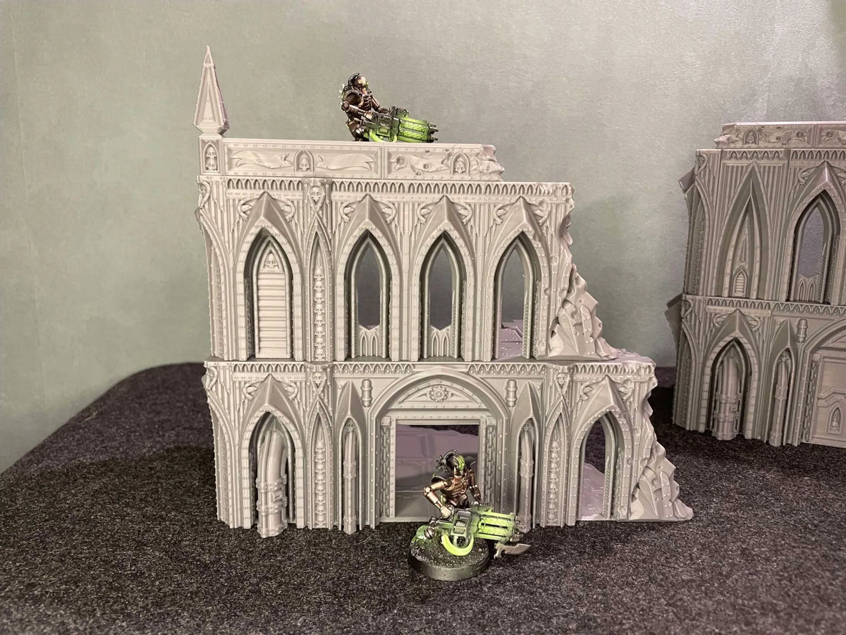 Terrain de jeu de guerre ruine Grimdark Gothique Alpha - Maquette Print