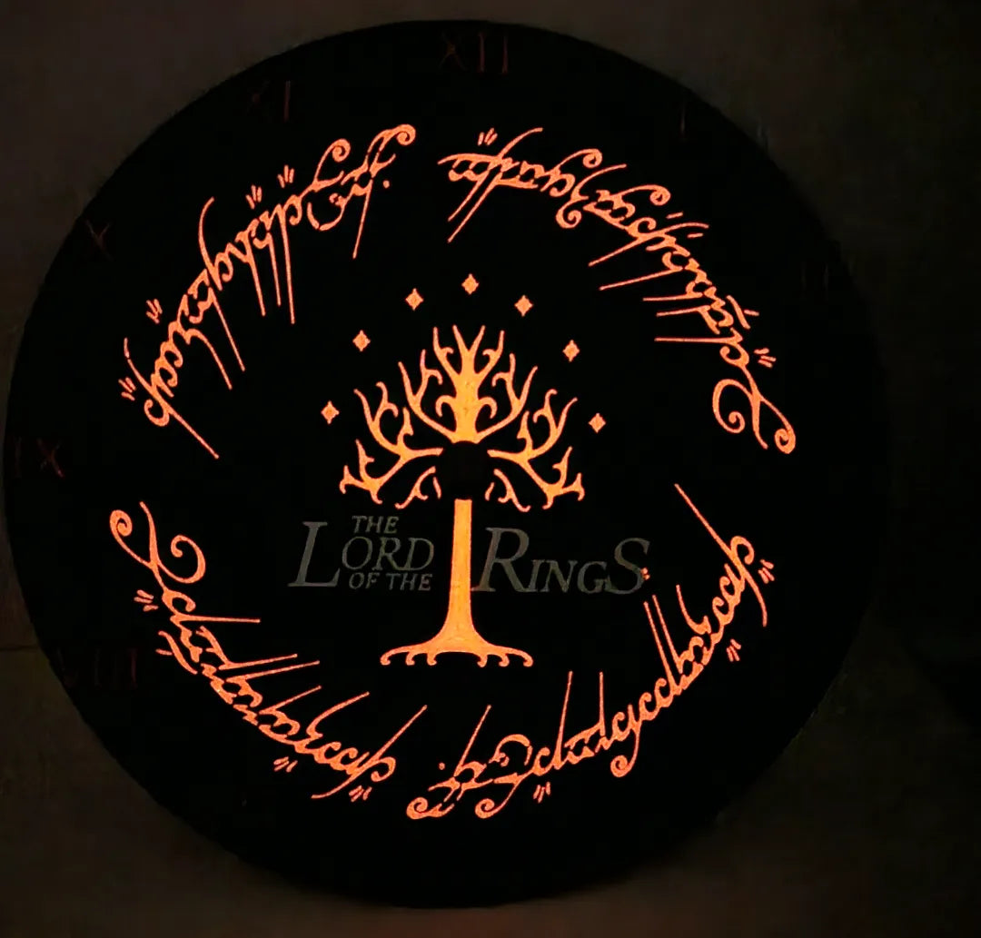 L'horloge du Seigneur des Anneaux - Geek Print