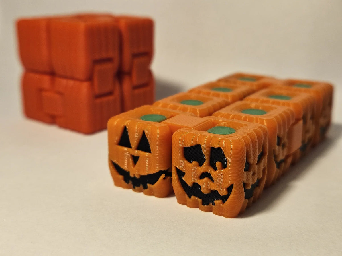 Cube à fidgets Jack-o'-Lantern - Fêtes Print