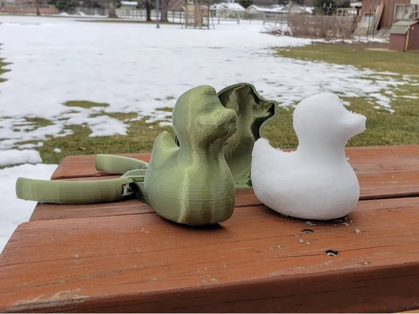 Petit fabricant de boules de neige snowduck canard en caoutchouc boules de neige - Bébé Print