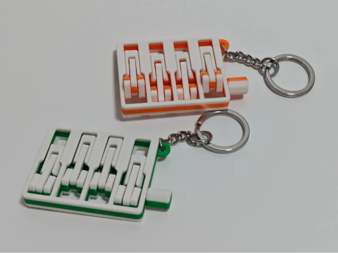Porte-clés de moteur articulé Articulated Engine Keychain - Mécanique Print