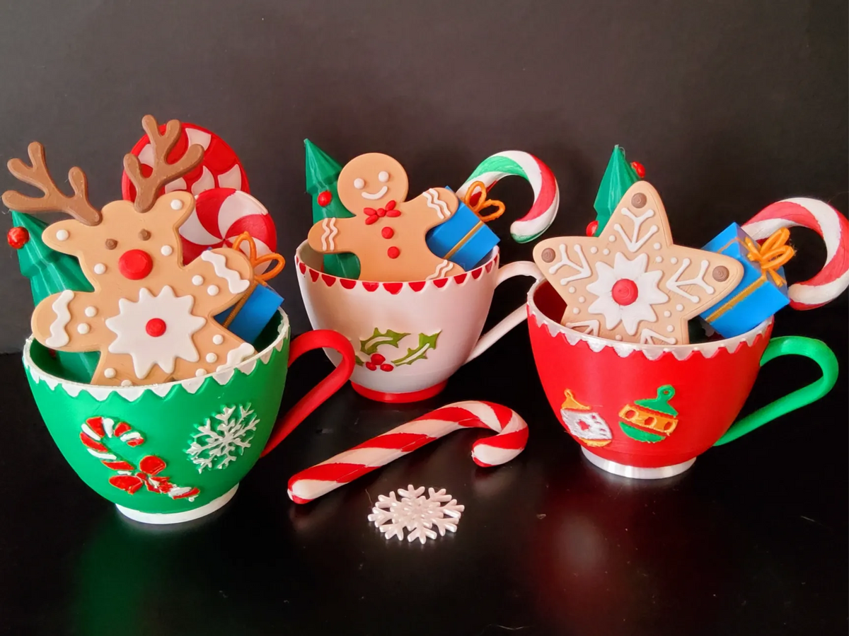 Décoration de tasse de Noël - Fêtes Print