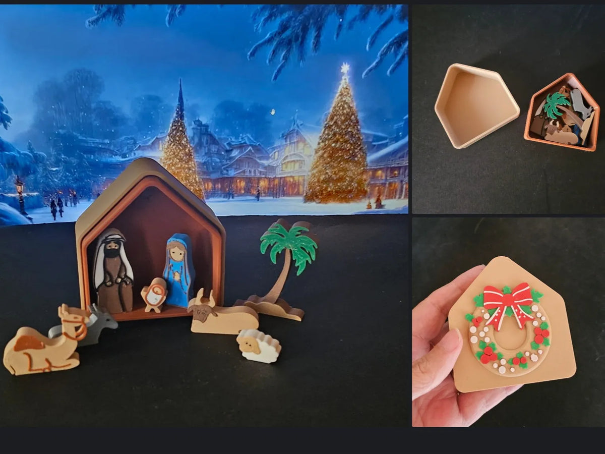 Crèche miniature - Maquette Print