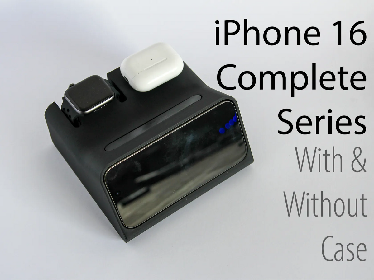 Station d'accueil pour iPhone 16 Series en mode veille + Watch + Airpods - Bijoux Print