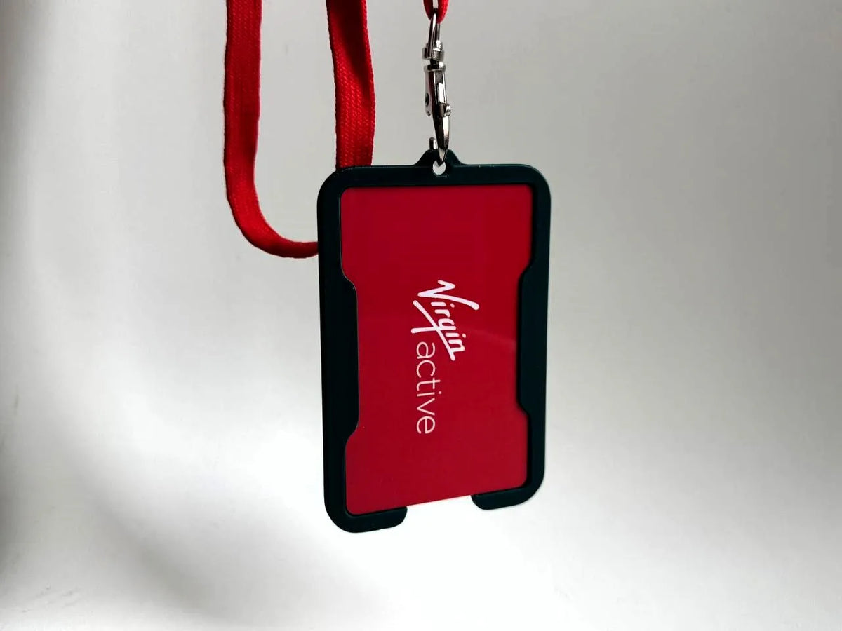 Porte-badge à glissière vertical - Geek Print