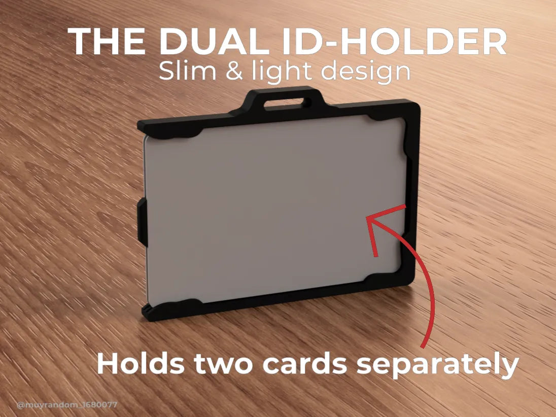 Porte-cartes double identité - Deux cartes, une solution pratique - NFC Print